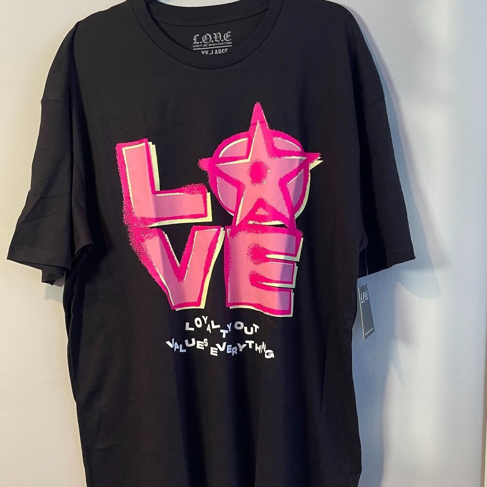 Kodak Black L.O.V.E Loyalty Out Values Everything Black T-Shirt, XXL - NWT